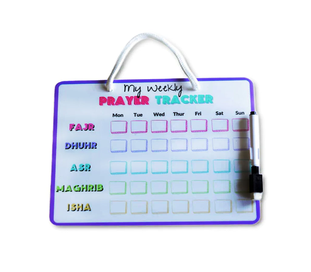 Weekly Dry Erase Prayer Trackers Shop Sujood