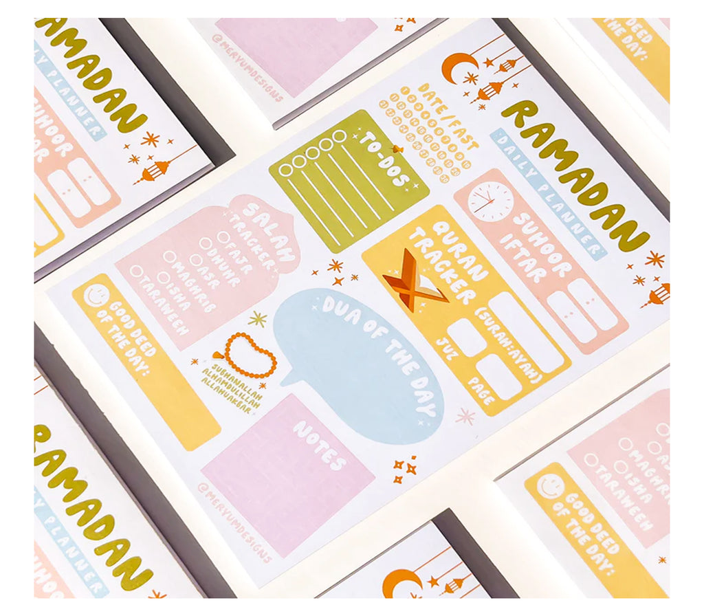 Ramadan Planner Daily Notepad Meryum Designs