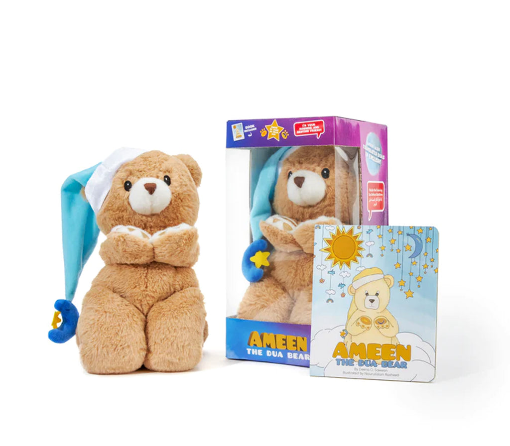 Dua Teddy Bear and Book Dua Bear