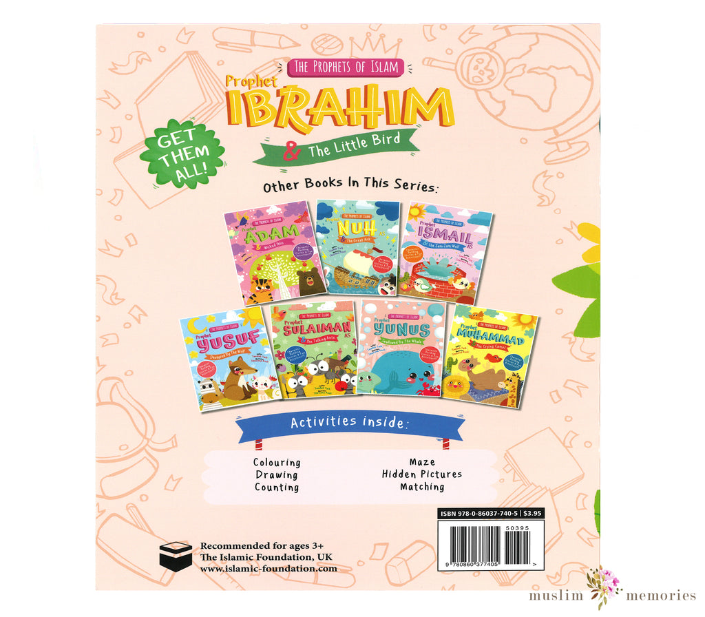 Prophet Ibrahim & The Little Bird Activity Book By Saadah Taib Muslim Memories