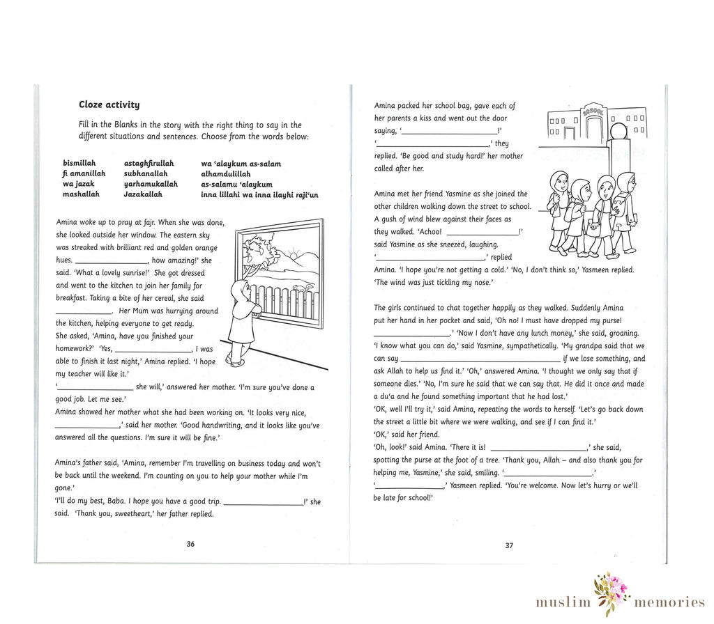 Islamic Manners Activity Book Muslim Memories