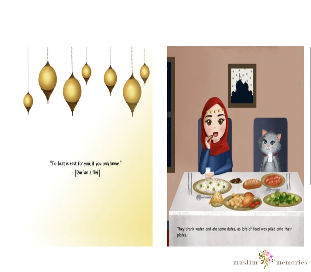 Khadijah and Cat: Ramadan Is Here! By Shamsa Ahmed Muslim Memories