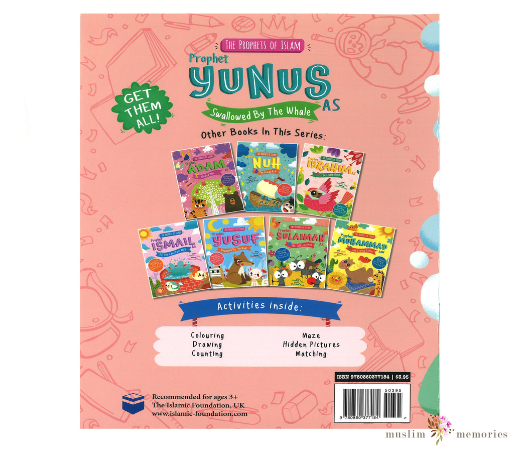 Prophet Yunus & the Whale Activity Book By Saadah Taib Muslim Memories