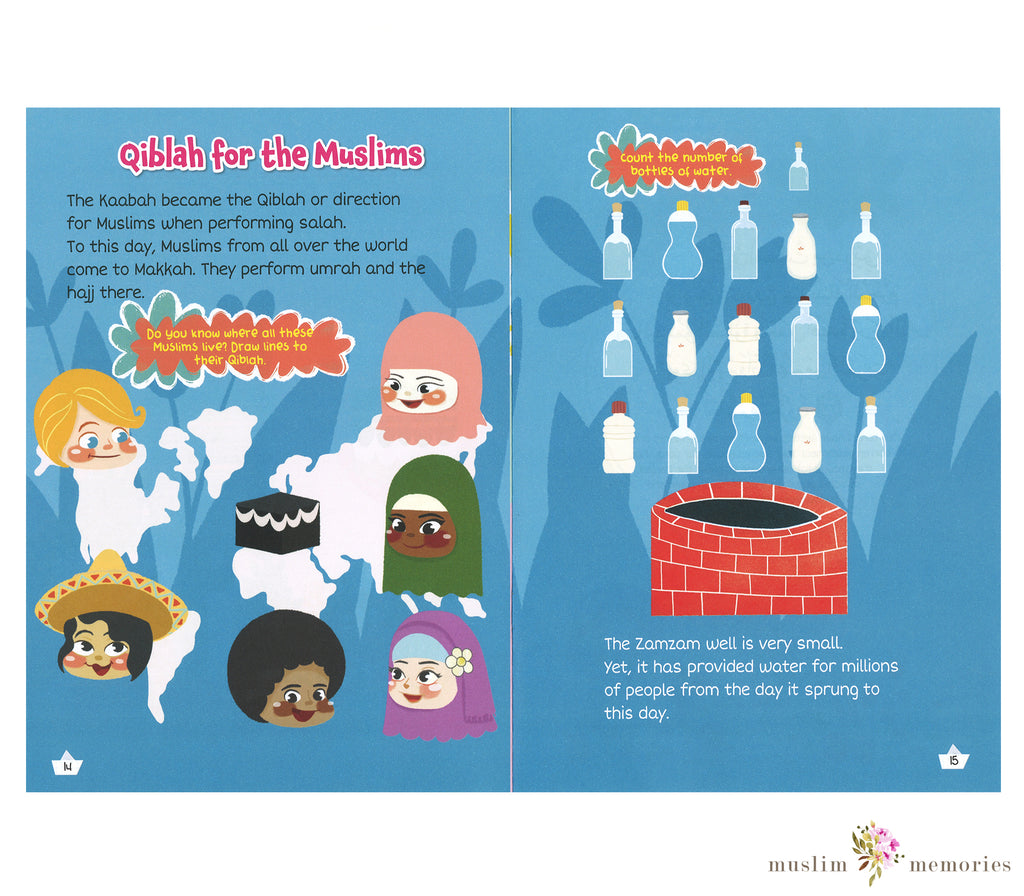 Prophet Ismail & The Zam-Zam Well Activity Book By Saadah Taib Muslim Memories