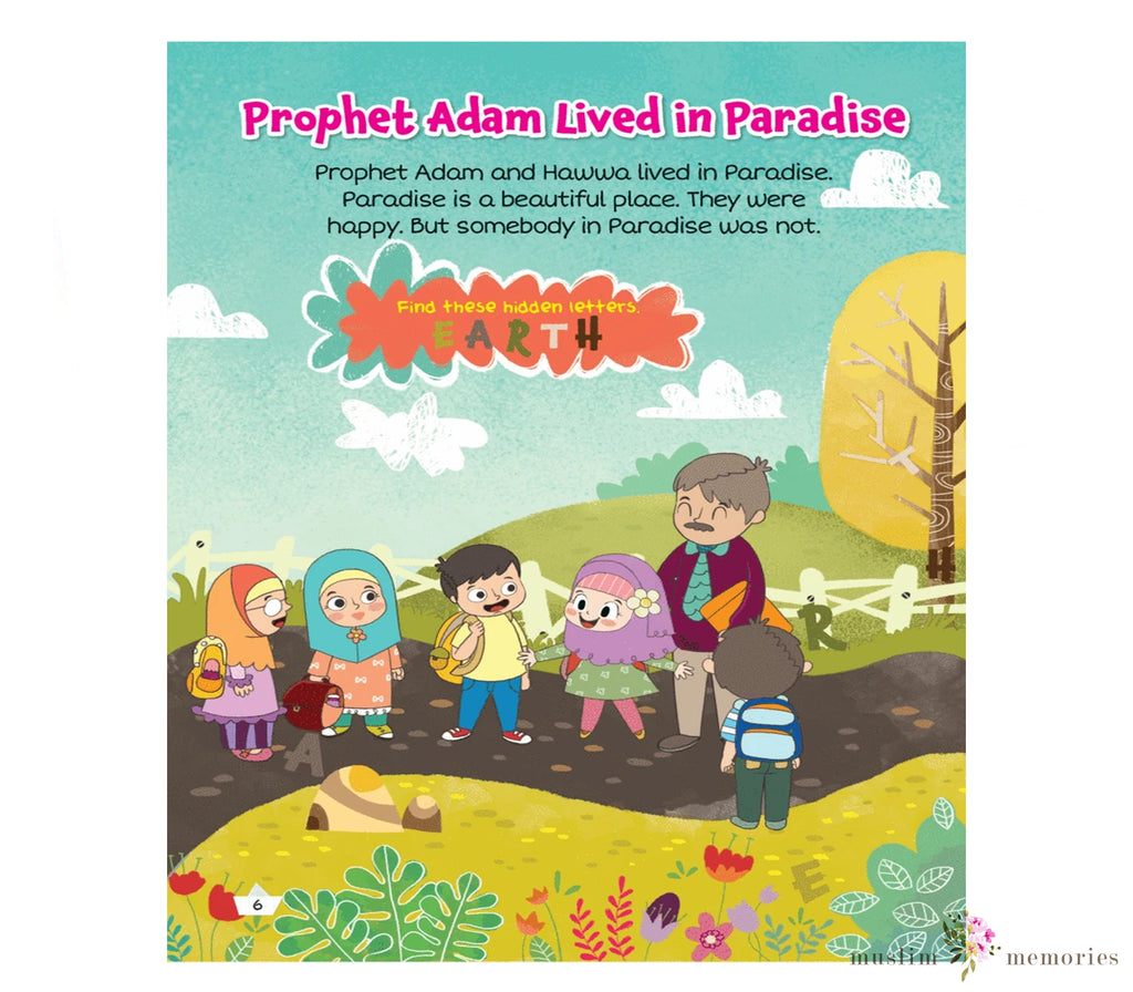Prophet Adam and Wicked Iblis Activity Book By Saadah Taib Muslim Memories