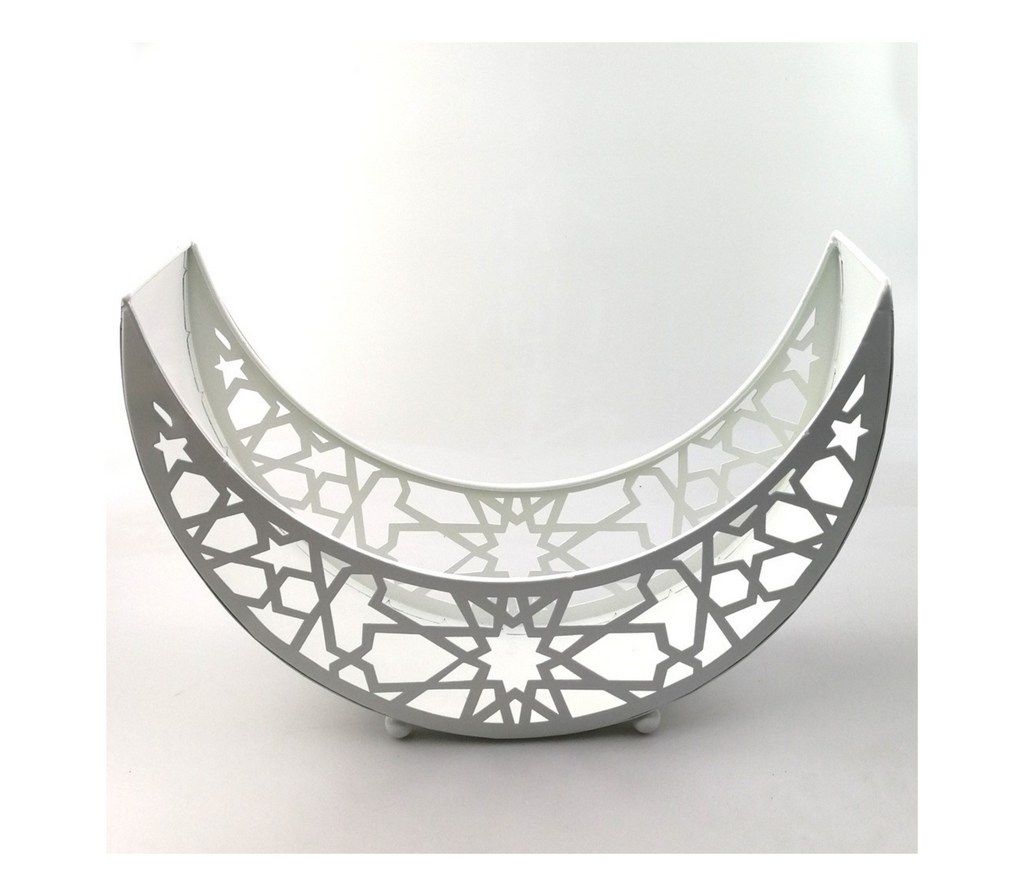 Ramadan and Eid Crescent Moon Serving Tray U-SHINE CRAFT CO.