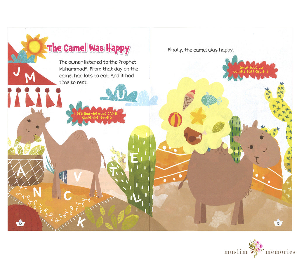 Prophet Muhammad & The Crying Camel Activity Book By Saadah Taib Muslim Memories