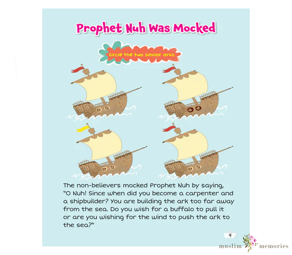 Prophet Nuh & The Great Ark Activity Book By Saadah Taib Muslim Memories