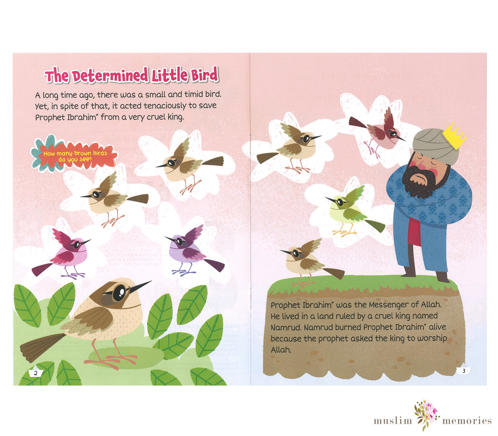 Prophet Ibrahim & The Little Bird Activity Book By Saadah Taib Muslim Memories
