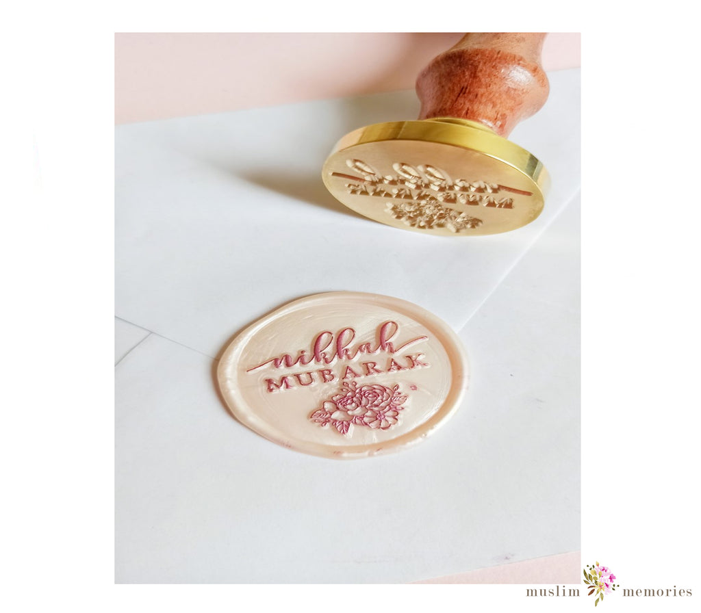 Islamic Stationary Kit Wax Seal Stamp, Sealing Stamp for Ramadan Eid gifts, Greeting cards and Envelop Muslim Memories