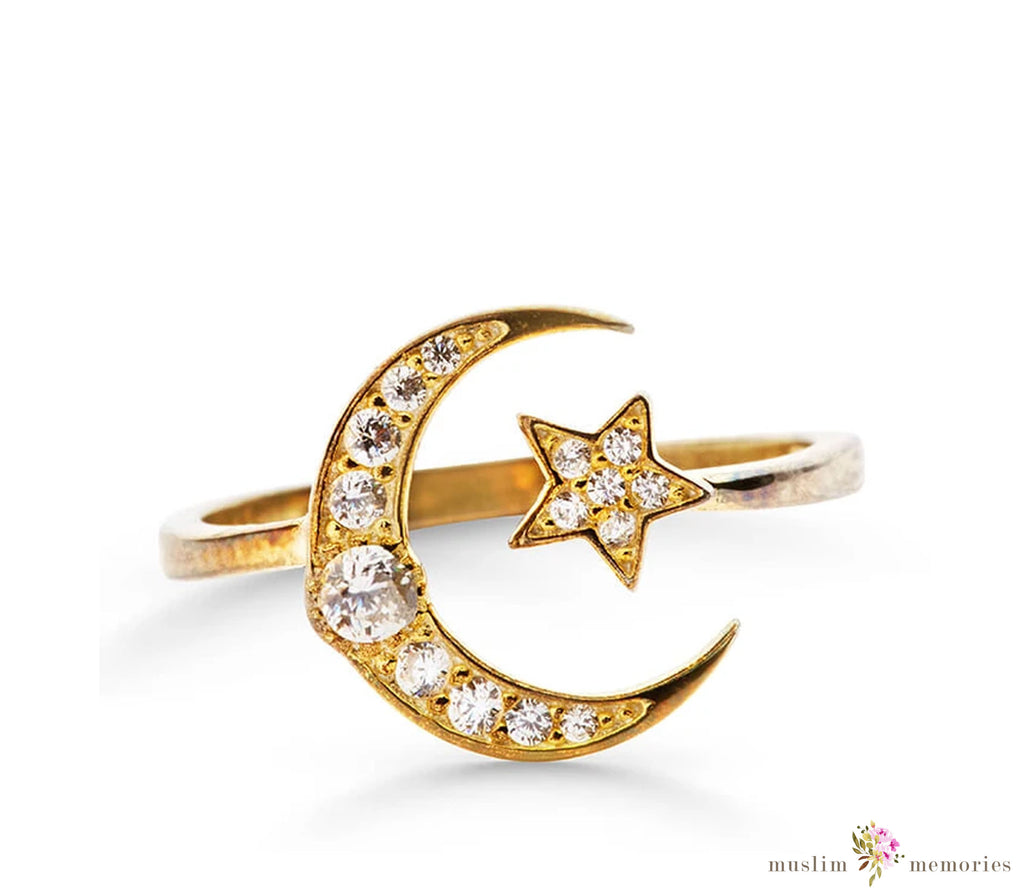 Star And Moon Ring Muslim Memories