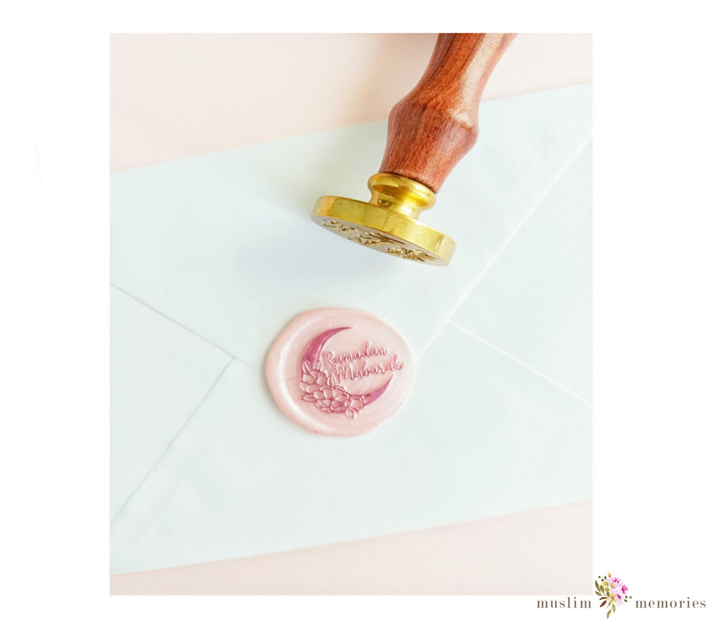 Islamic Stationary Kit Wax Seal Stamp, Sealing Stamp for Ramadan Eid gifts, Greeting cards and Envelop Muslim Memories