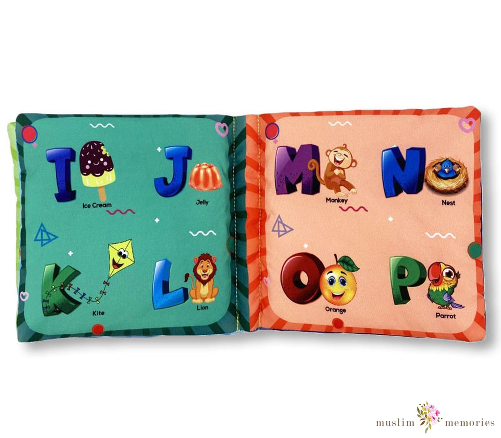 Islamic Children's Fabric Soft Books Series Alphabets and Numbers Muslim Memories