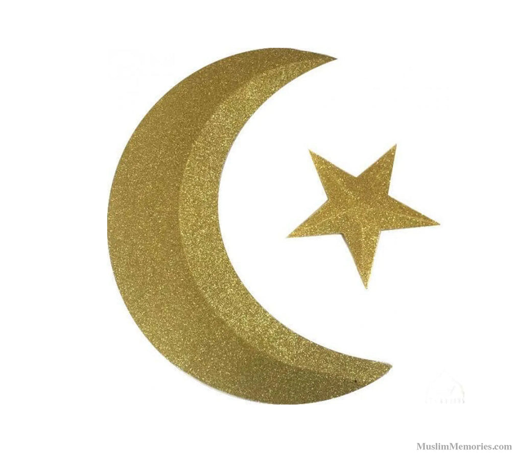 Crescent and Star 3D Muslim Memories