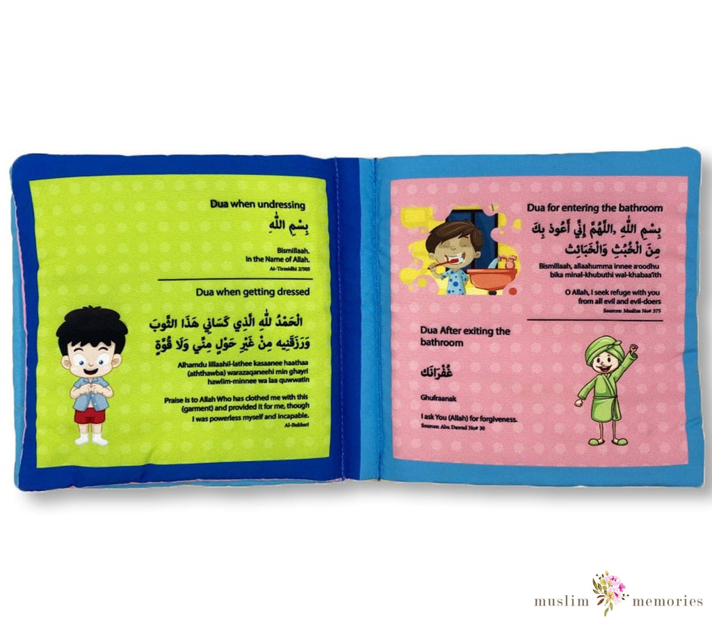 Islamic Children's Fabric Soft Books Series Alphabets and Numbers Muslim Memories