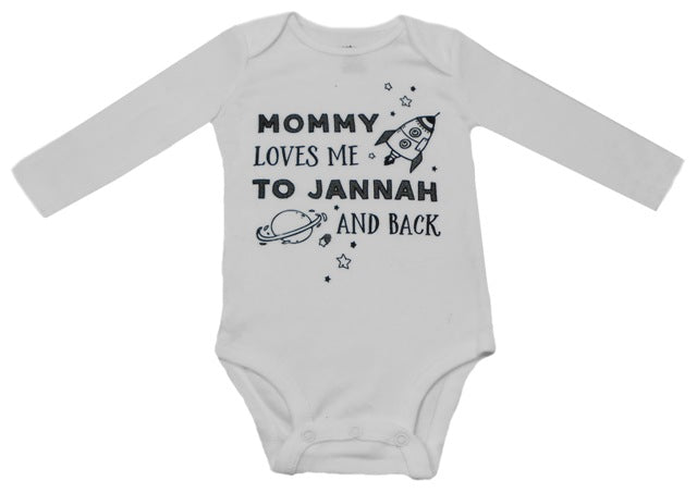 Mommy Loves Me To Jannah And Back (Long Sleeve) - Infant Muslim Memories