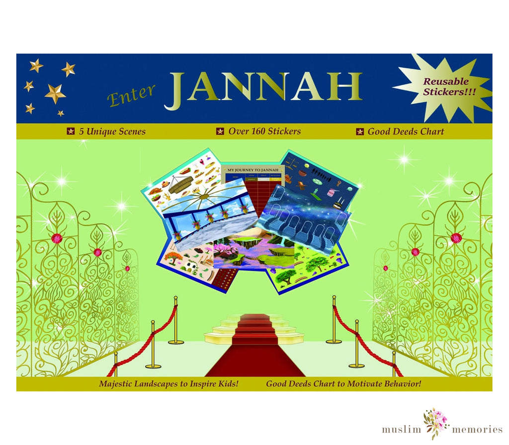 Enter Jannah Reusable Stickers Set Muslim Memories