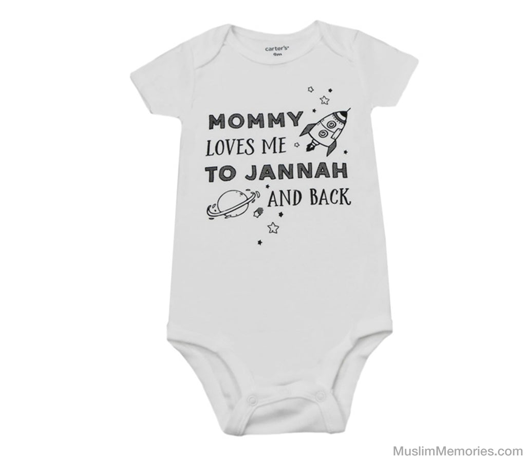 Mommy Loves Me To Jannah And Back Onesie Baby Gift Muslim Memories