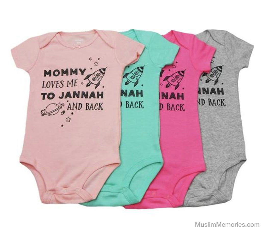 Mommy Loves Me To Jannah And Back Onesie Baby Gift Muslim Memories