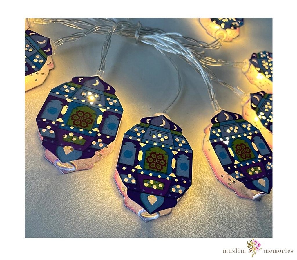 Hanging Lantern LED String Lights Muslim Memories