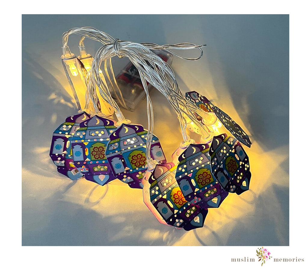 Hanging Lantern LED String Lights Muslim Memories