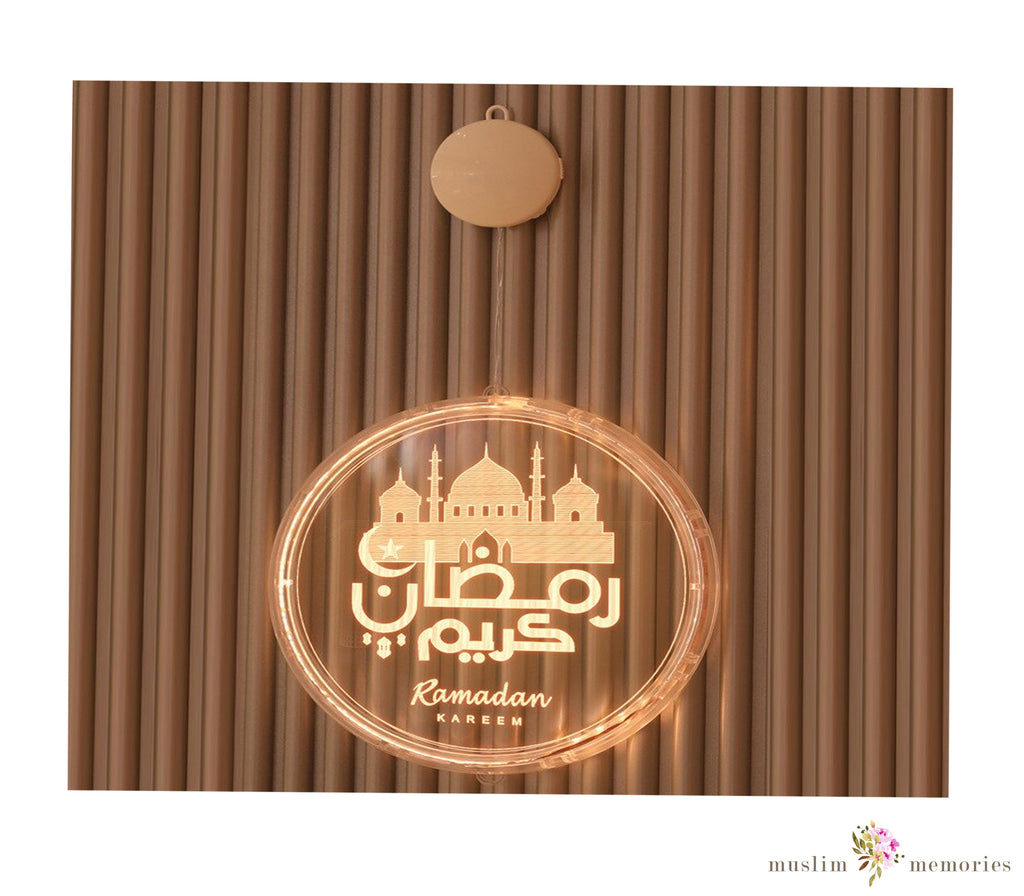 Ramadan Kareem Mosque Hanging LED decoration Muslim Memories