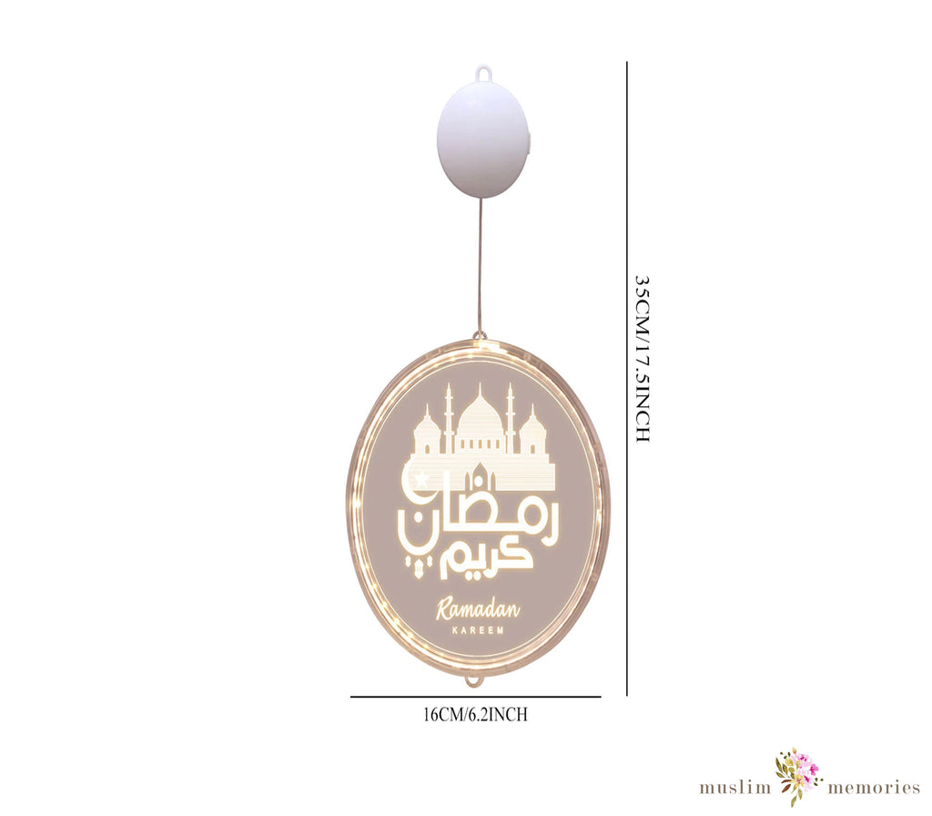 Ramadan Kareem Mosque Hanging LED decoration Muslim Memories