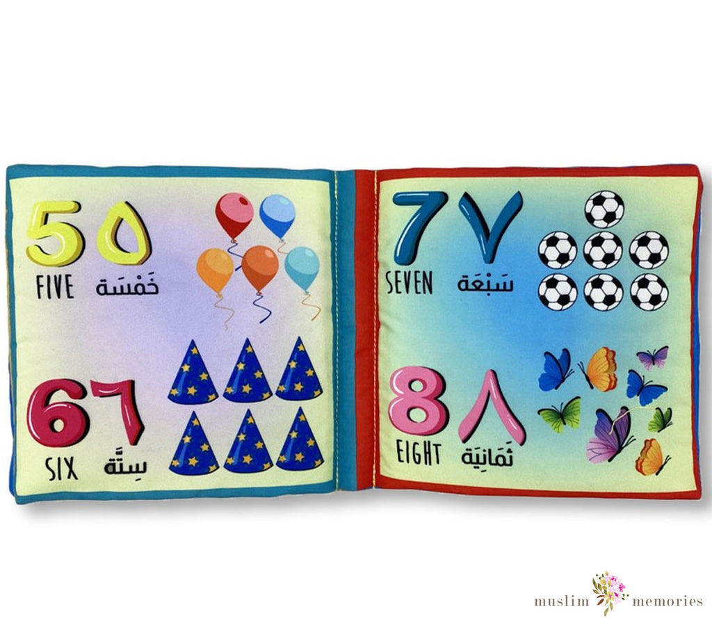 Islamic Children's Fabric Soft Books Series Alphabets and Numbers Muslim Memories