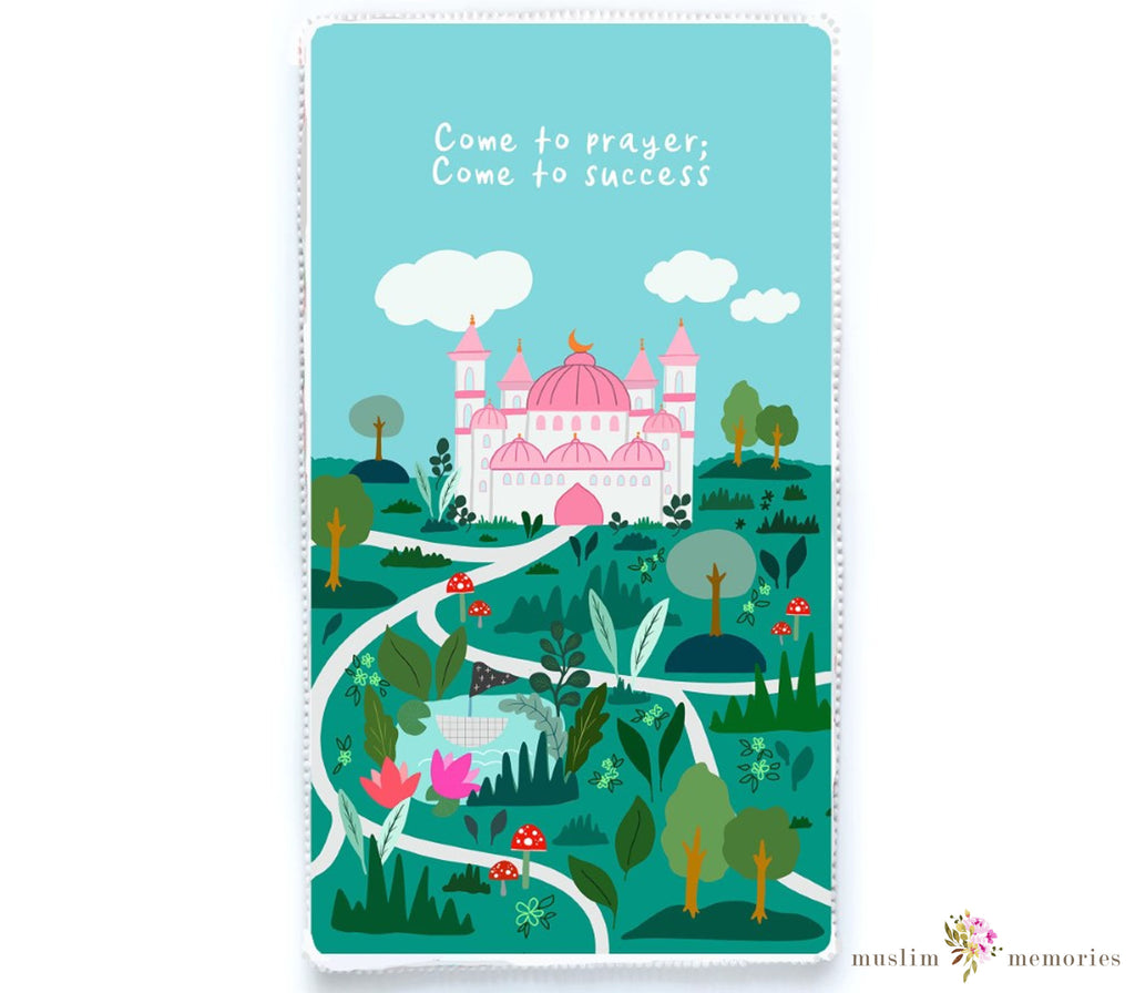 Girls Prayer Mat: Prayer Mat Pink Mosque Muslim Memories