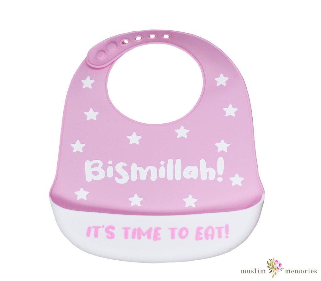 Bismillah Reusable Silicone Baby Bib Muslim Memories
