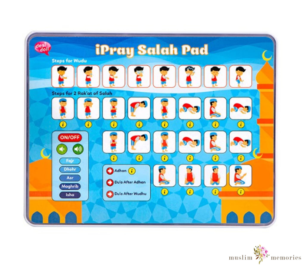 iPray Salah Pads (Boy) Now with Kickstand & Lights! Muslim Memories