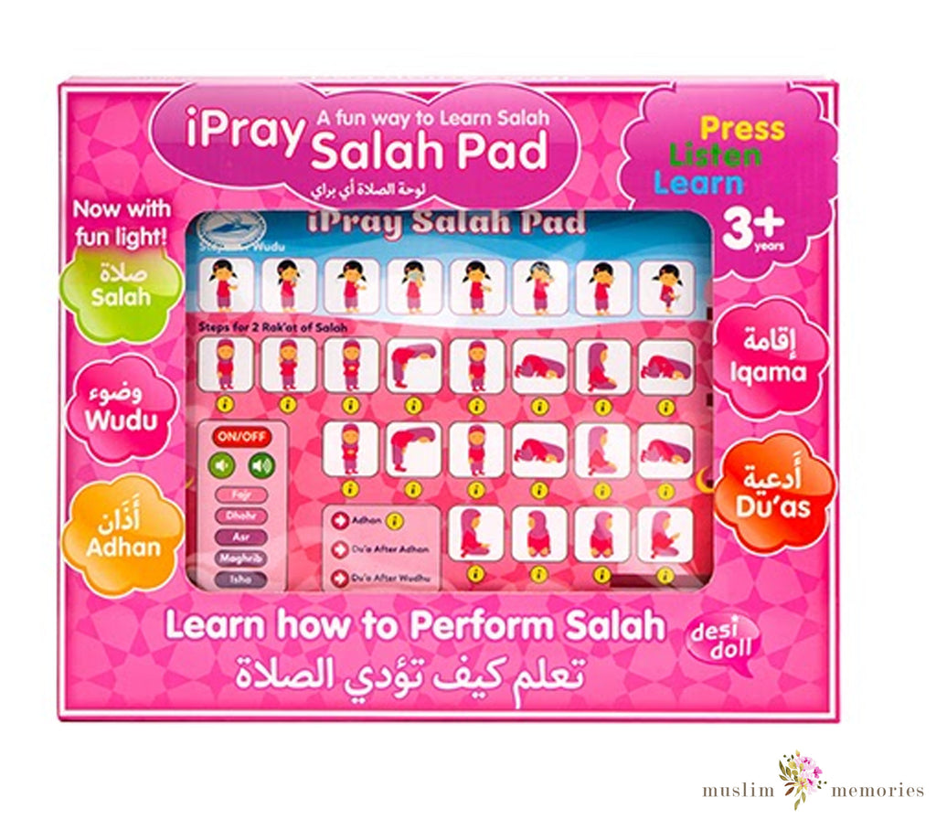 iPray Salah Pads (Girl) Now with Kickstand & Lights! Muslim Memories
