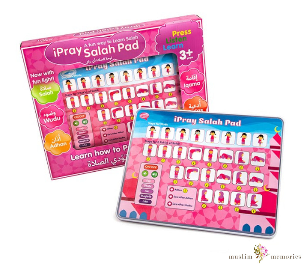 iPray Salah Pads (Girl) Now with Kickstand & Lights! Muslim Memories