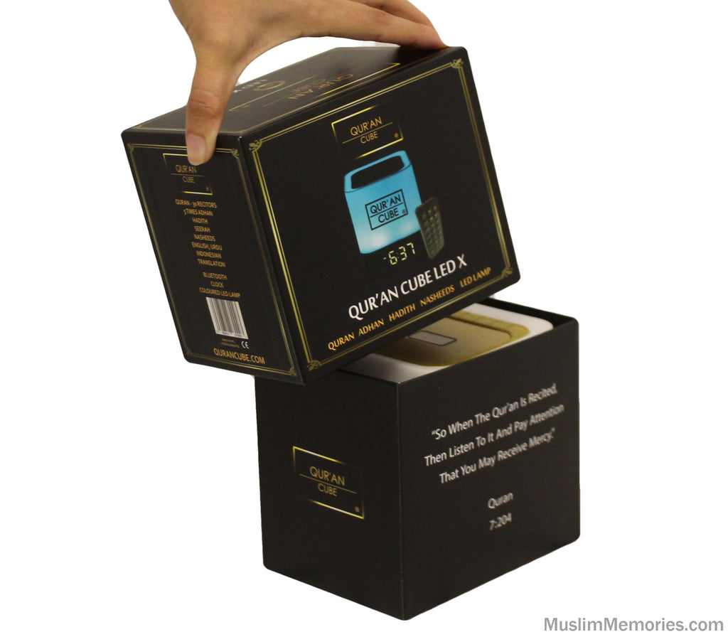Quran Speaker Cube LED Light with Bluetooth Quran Cube