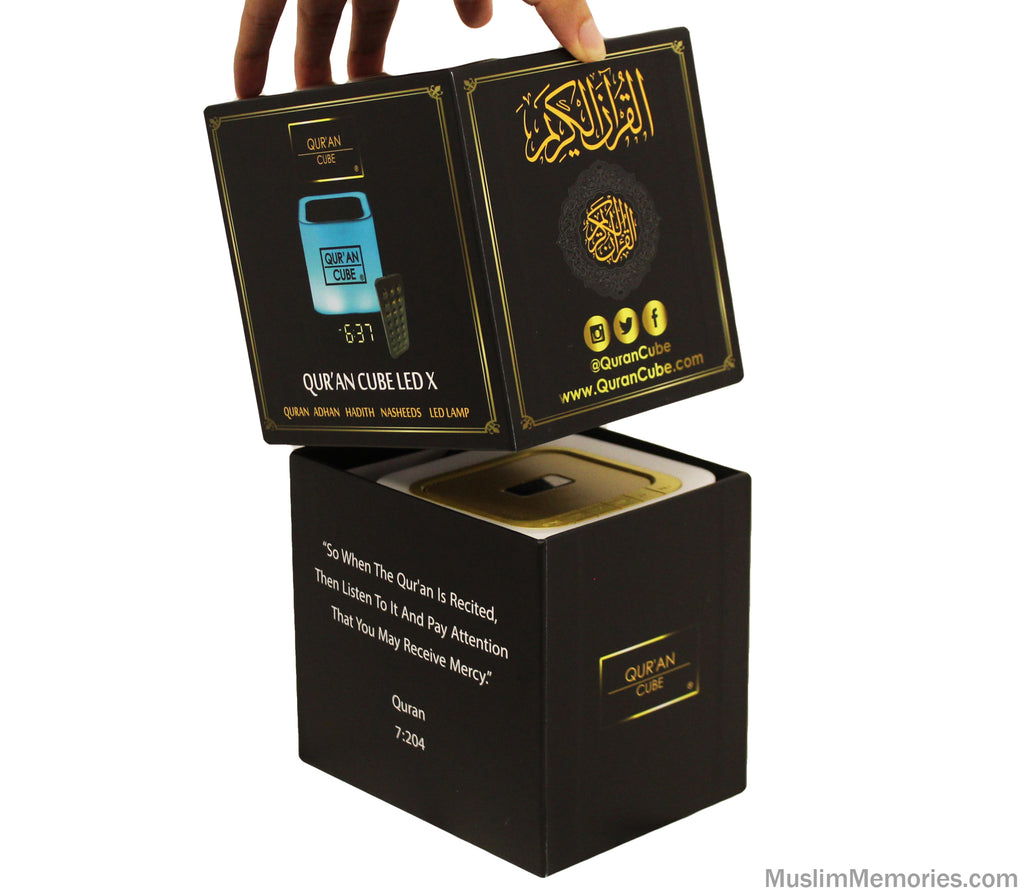 Quran Speaker Cube LED Light with Bluetooth Quran Cube