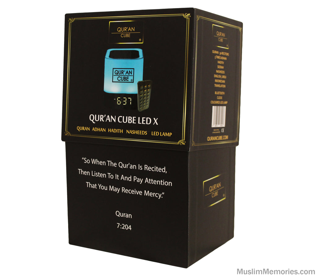 Quran Speaker Cube LED Light with Bluetooth Quran Cube