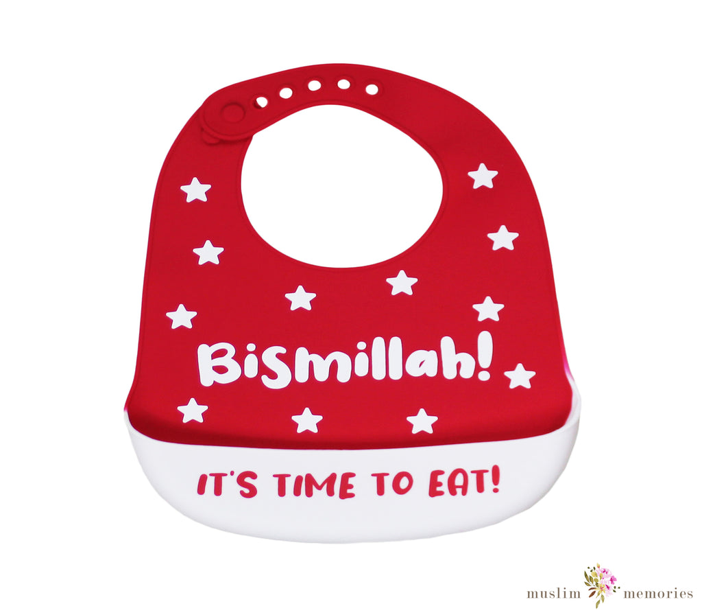 Bismillah Reusable Silicone Baby Bib Muslim Memories