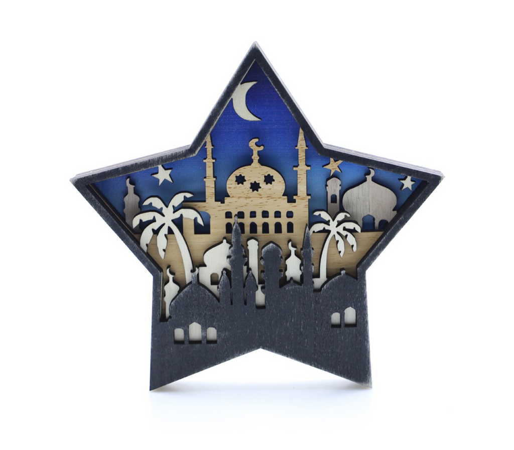 Ramadan and Eid Carving Mosque Star Decoration U-SHINE CRAFT CO.