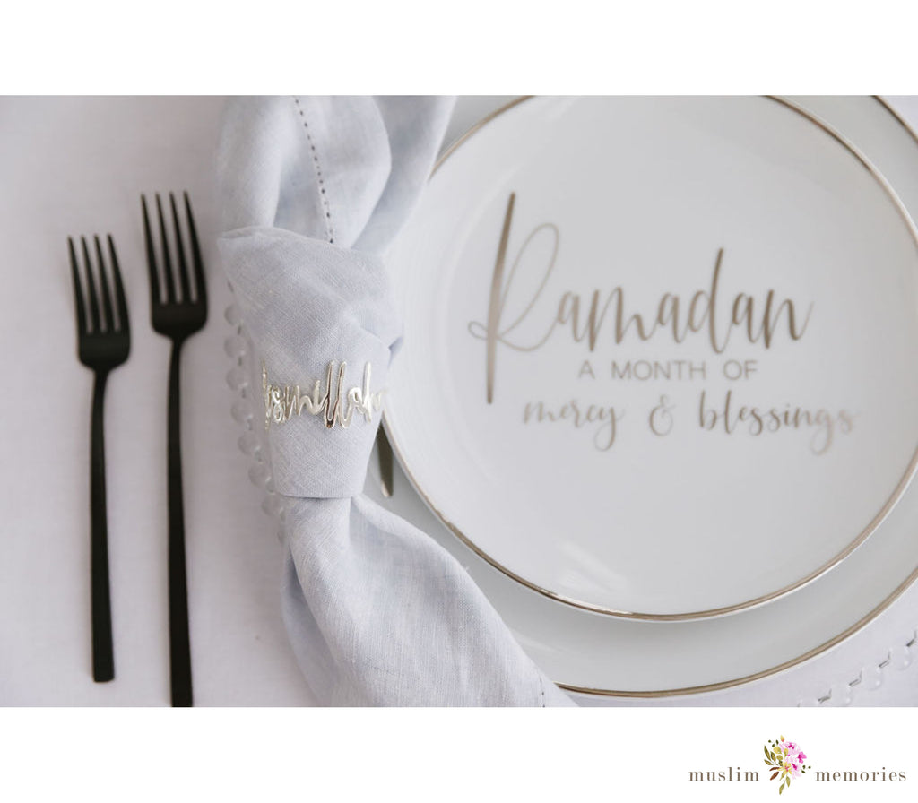 Bismillah Napkin Rings Ramadan Decor Muslim Memories