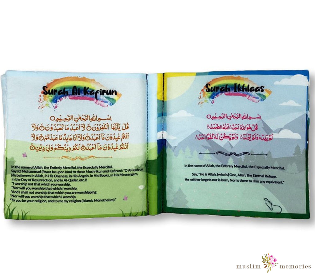 Islamic Children's Fabric Soft Books Series Alphabets and Numbers Muslim Memories
