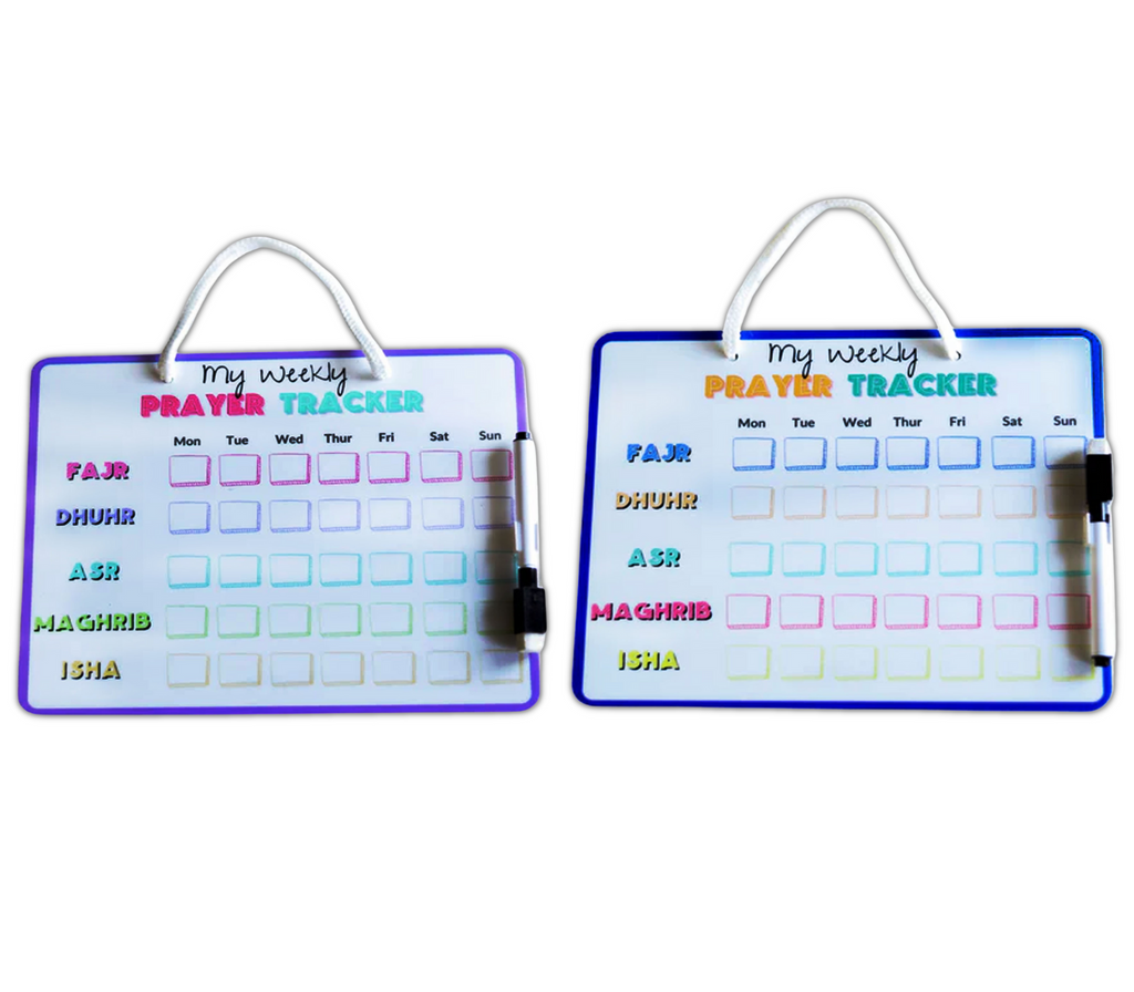 Weekly Dry Erase Prayer Trackers Shop Sujood