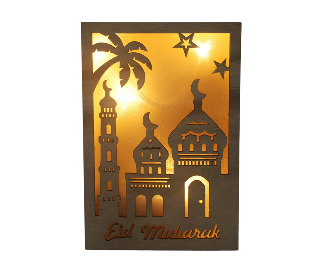 Eid Mubarak LED Light Frame U-SHINE CRAFT CO.