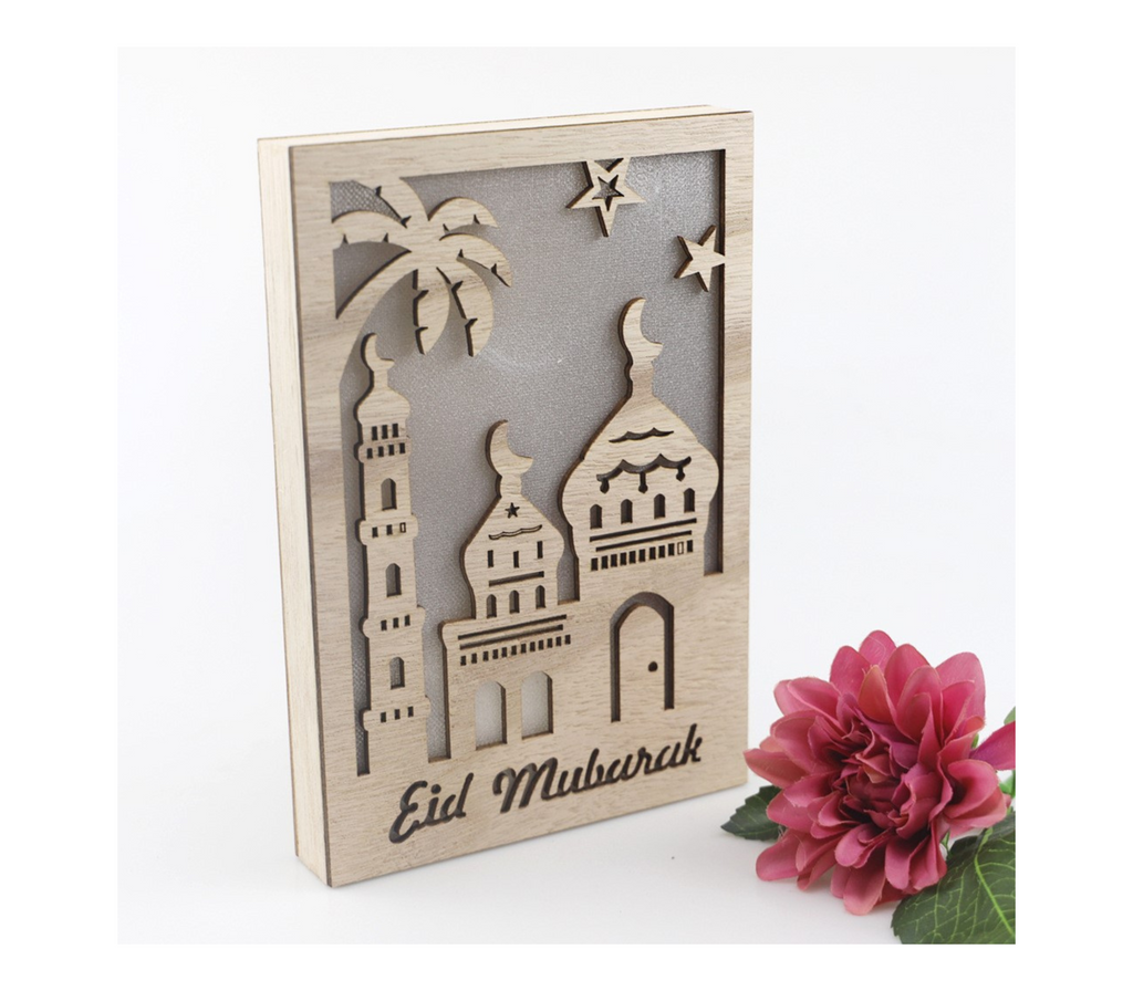 Eid Mubarak LED Light Frame U-SHINE CRAFT CO.