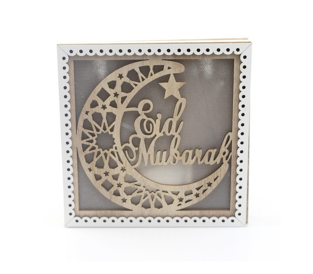 Eid Mubarak Crescent Moon Led Light Frame U-SHINE CRAFT CO.