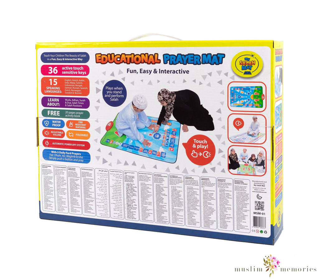 New My Salah Mat Educational Interactive Prayer Mat Now With 5 Prayers Muslim Memories