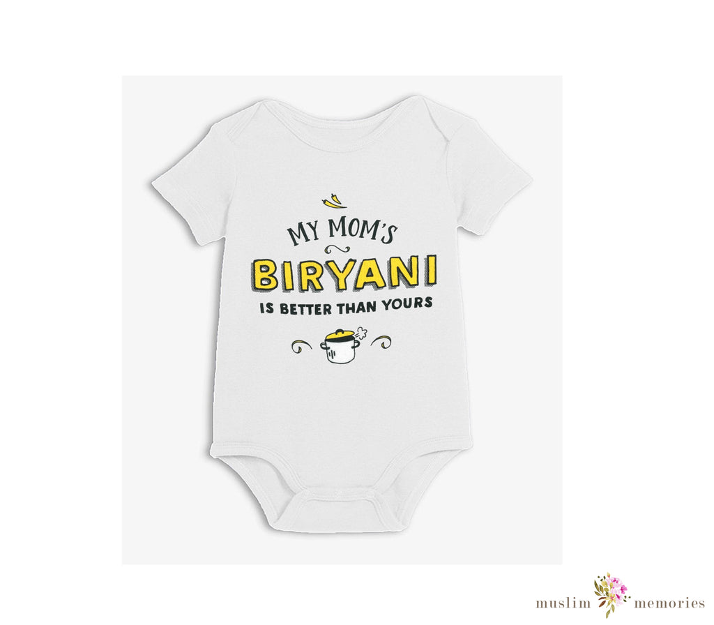 Islamic Baby Gift My Mom's Biryani Onesie Muslim Memories