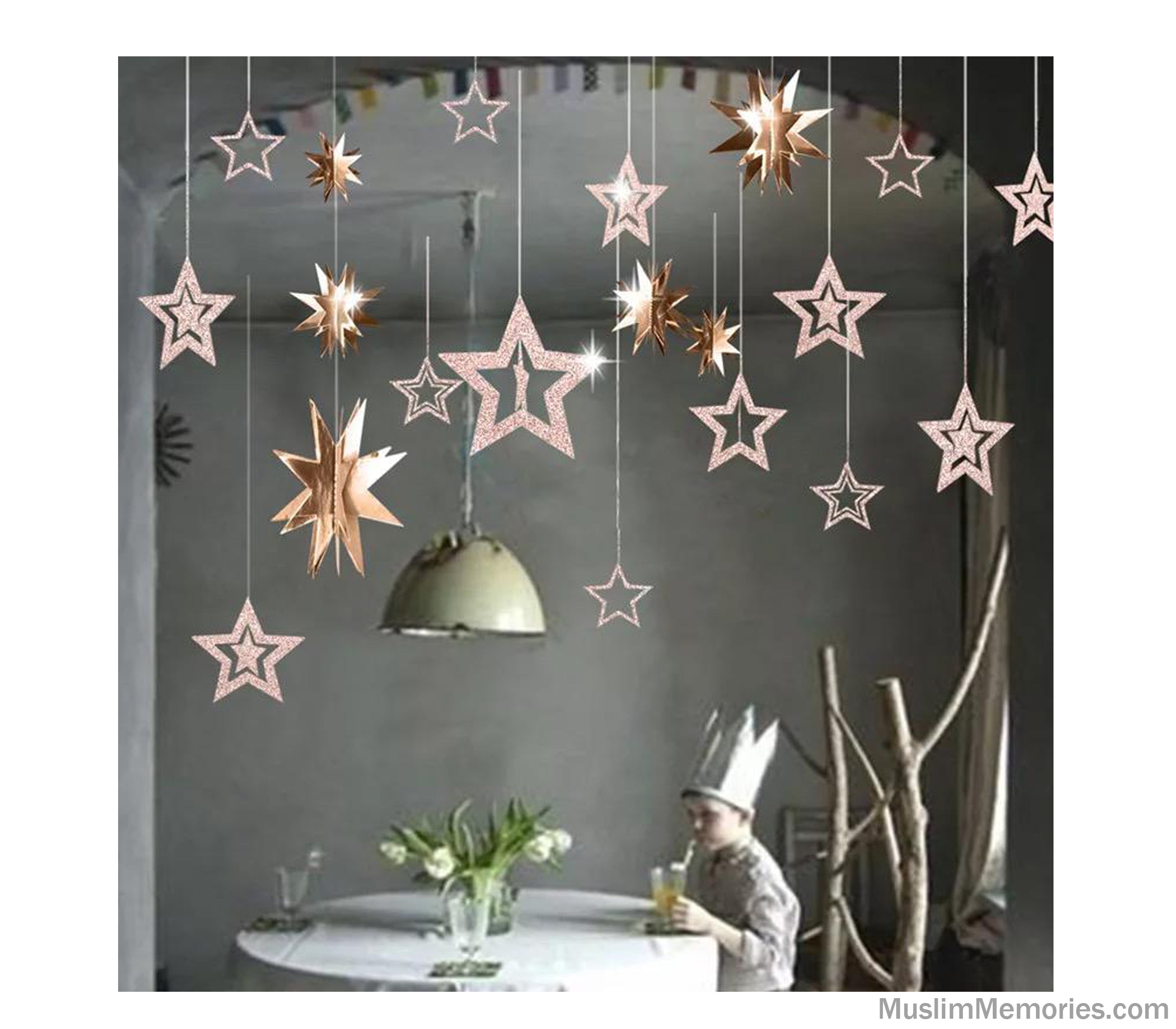 Paper Stars: How to make hanging stars decorations - Everyday Reading