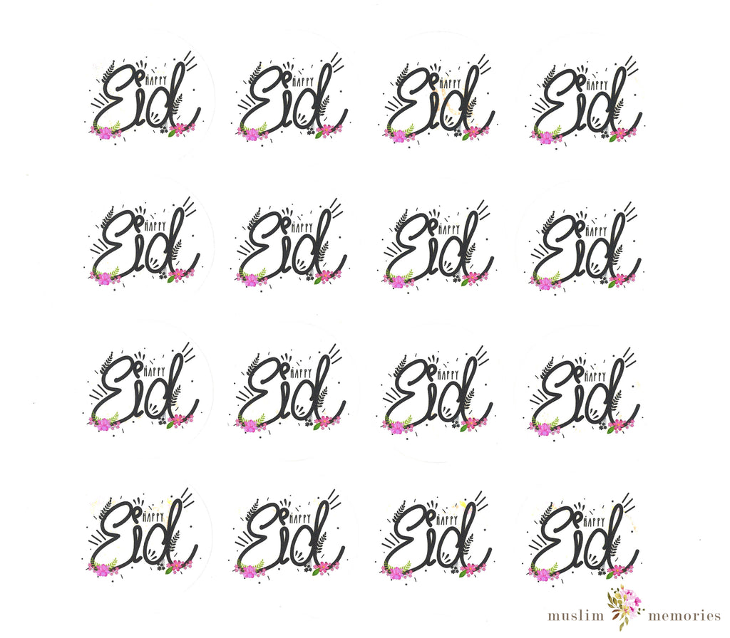 Eid Mubarak Stickers Set Muslim Memories
