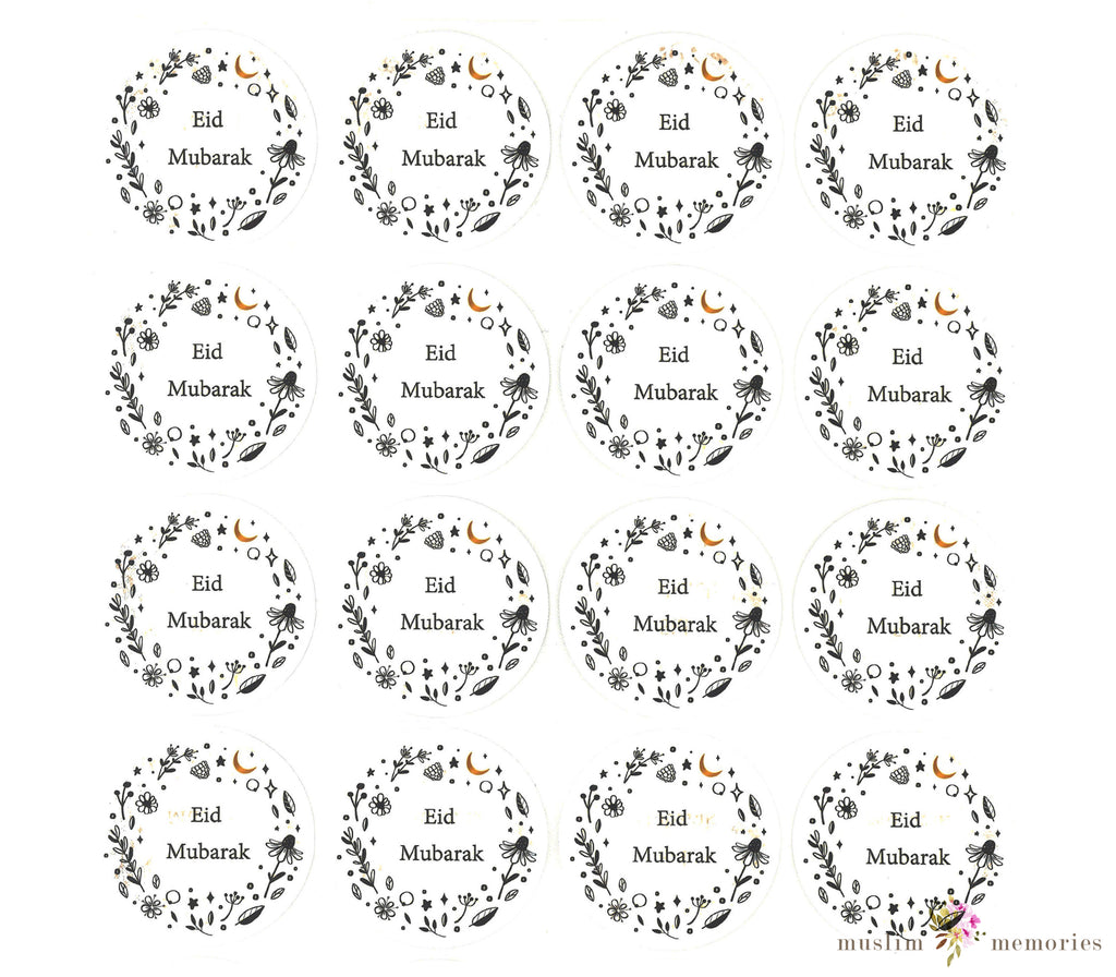 Eid Mubarak Stickers Set Muslim Memories