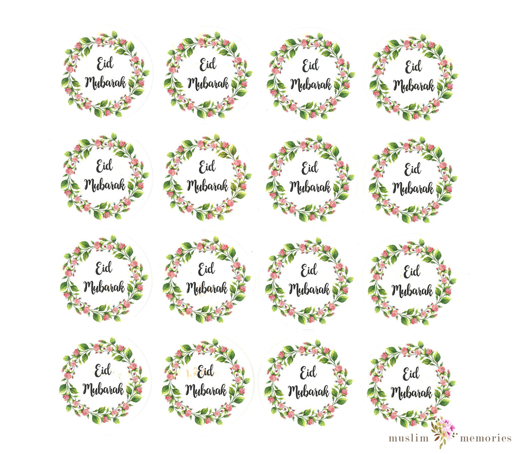 Eid Mubarak Stickers Set Muslim Memories